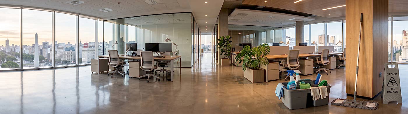 Oficinas y espacios de trabajo limpios en Buenos Aires